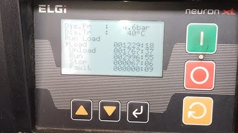 Elgi Air compressor pressure setting in Hindi