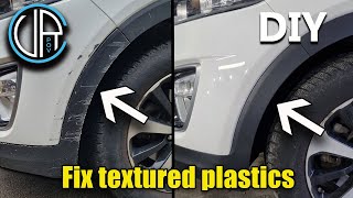 Repair Textured Plastics Very Simple Method Bumper Texture Repair Save Money