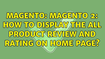 Magento: Magento 2: How to display the all product review and rating on Home Page?