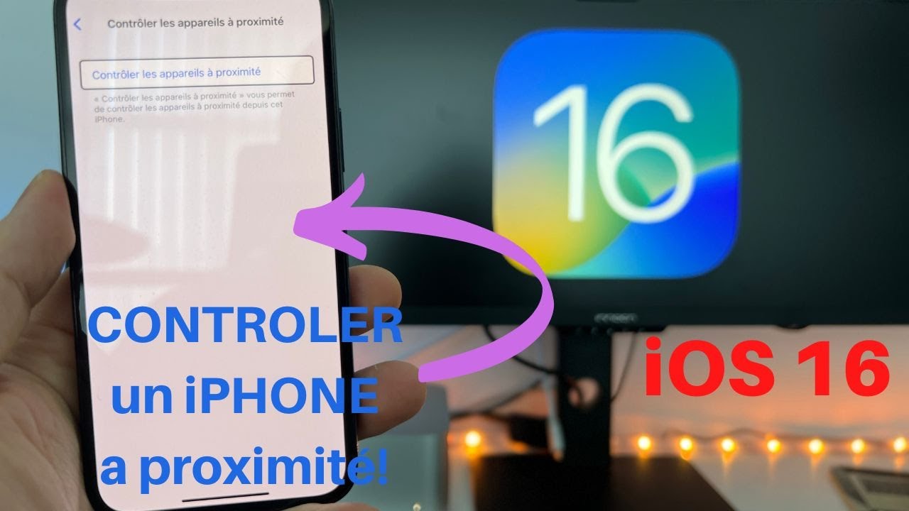 ️🎛 iOS 16 : Contrôle un iPhone à distance mais à proximité ;) Nouvelle