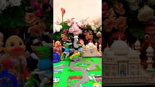 Opa dan shaun the sheep tabuh beduk keliling naik sepeda Labubu