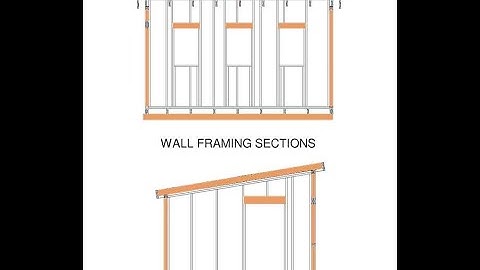12x16 Wooden Lean To Shed Plans Blueprints