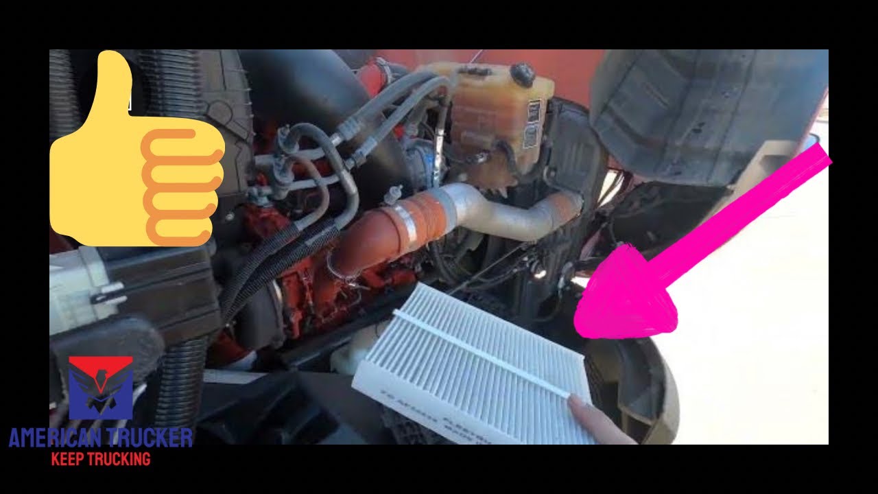How to change the cabin air filter on a International LT trucking