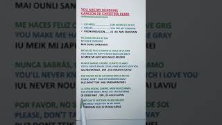 Aprende La Pronunciacion De You Are My Sunshine Cancion De Christina Perri