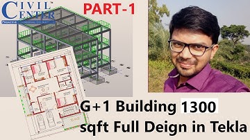 Tekla Structural Designer Tutorial || Complete RCC Building Design, 1300 sqft Part-1