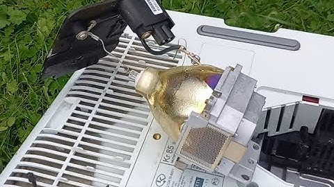 Blowing up a projector bulb....