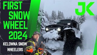 FIRST SNOW WHEEL OF 2024 WITH THE KELOWNA SNOW WHEELERS HD 1080p