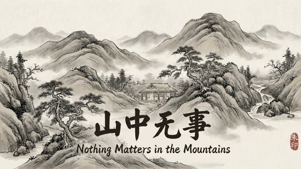傳統中國風音樂/山中无事 (Nothing Matters in the Mountains) | 1 Hour Zen Chinese Music | Guzheng & Bamboo Flute