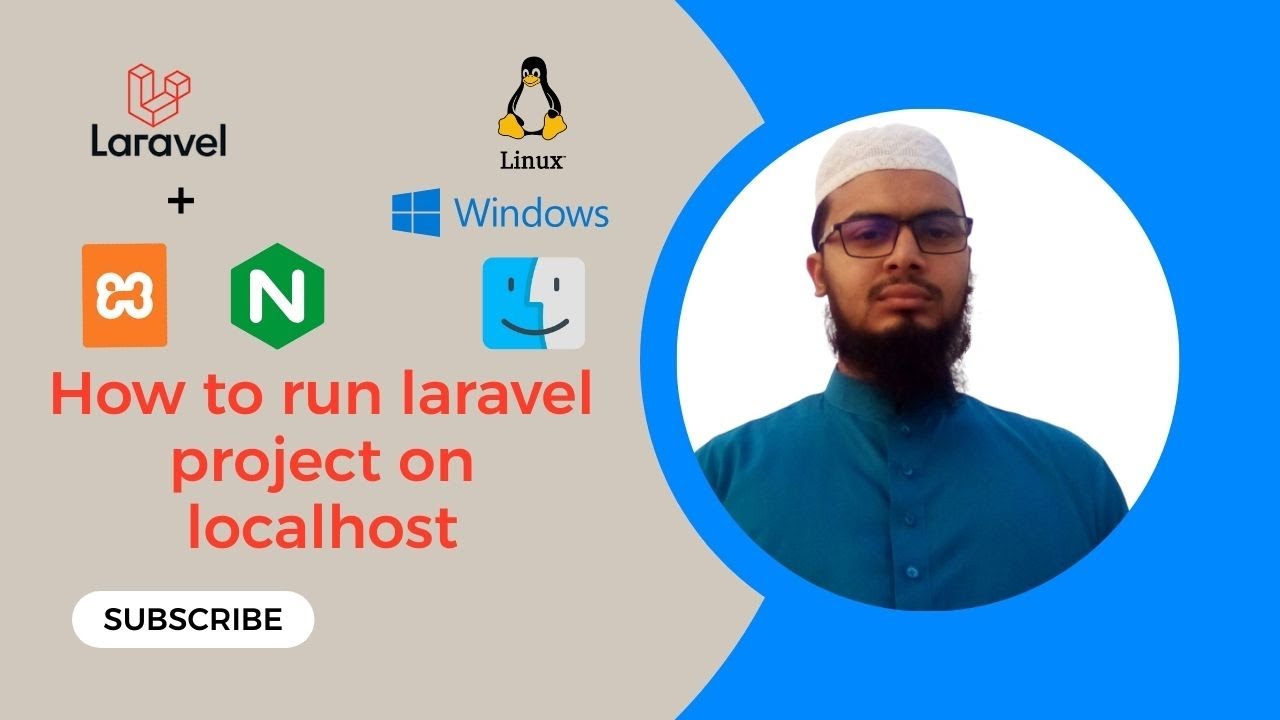 how to run laravel project on localhost - YouTube