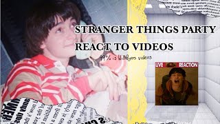 DISCONTINUED ! STRANGER THINGS PARTY REACT TO EACHOTHER  || 2X speed!|| MY FIRST REACTION VIDEO