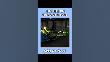 Tutorial on trend car AURA in capcut🔥 | #edit #capcut