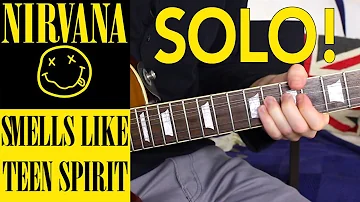 Smells Like Teen Spirit EASY LEAD GUITAR SOLO TUTORIAL - How to play