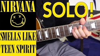 Smells Like Teen Spirit EASY LEAD GUITAR SOLO TUTORIAL - How to play