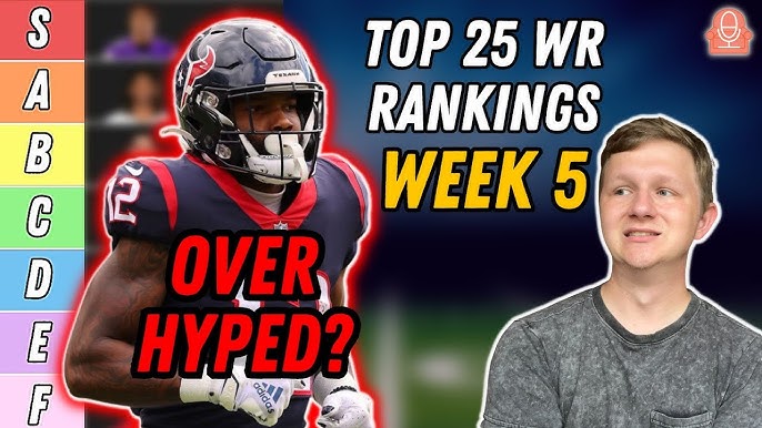 Fantasy football rankings, Week 5: Top Week 5 PPR WRs including