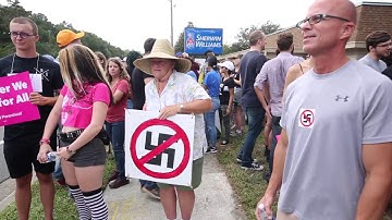 Protesters and Supporters of Richard Spencer