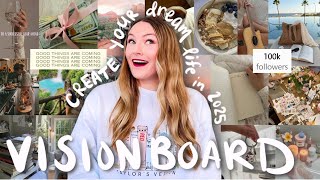 How to Make a Vision Board for 2025⭐️ create & achieve your goals through the law of attraction