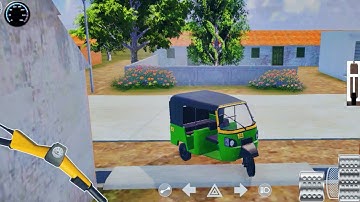 Bajaj Tempo Tuk Tuk Driving Game Village Road | Auto Rickshaw Driving Game | #games 