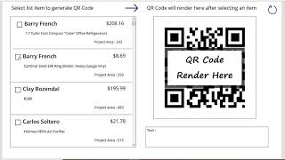 PowerApps  QR Code Generator, using SharePoint list data