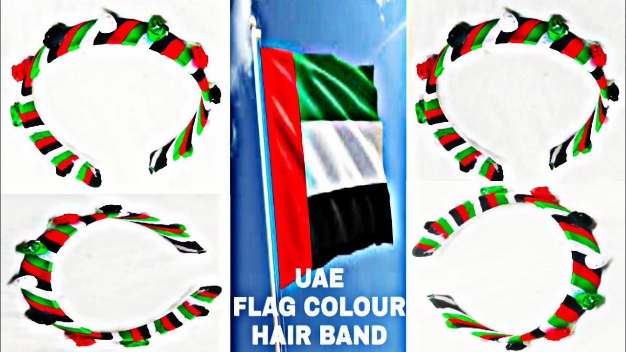 49th UAE National day /UAE Flag Colour Hair Band/UAE National Day