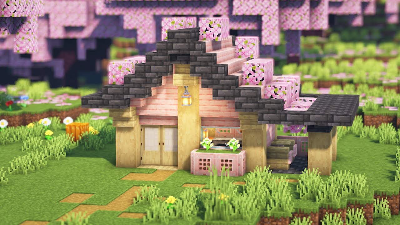 🌸Decoração de Cerejeira🌸 #minecraft #fy #minecraftbuilding #minecraf