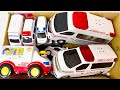 救急車ミニカーに電池を入れてスロープ走行テスト！サウンド鳴る！