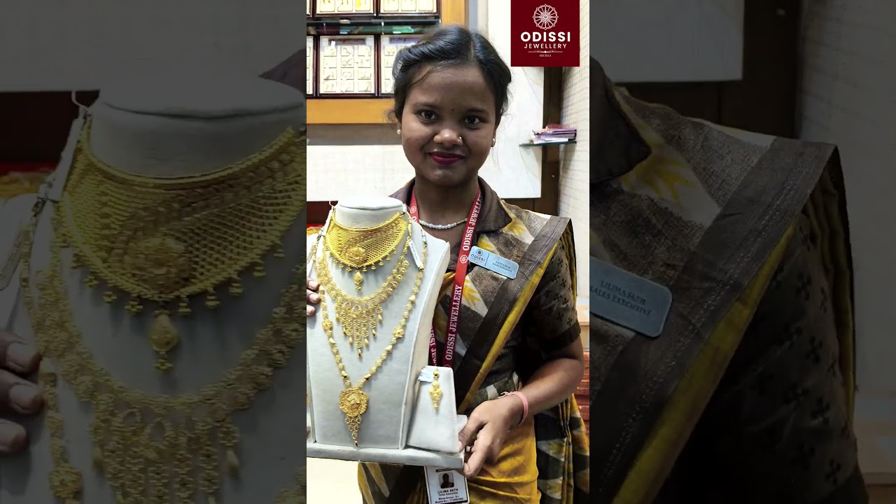 Gold Necklace Set - Odissi Jewellery