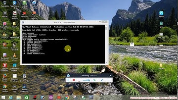 creating table on oracle sql command line