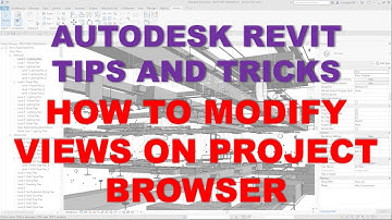 TIPS AND TRICKS: HOW TO MODIFY VIEWS ON PROJECT BROWSER