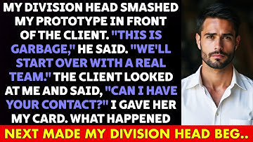 Hij verbrijzelde mijn PROTOTYPE voor de ogen van iedereen - toen vroeg de KLANT om MIJN kaartje