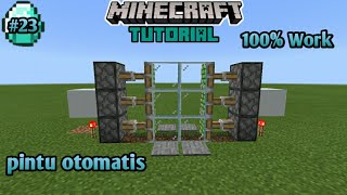 Cara Membuat Pintu Kaca Otomatis Di Minecraft