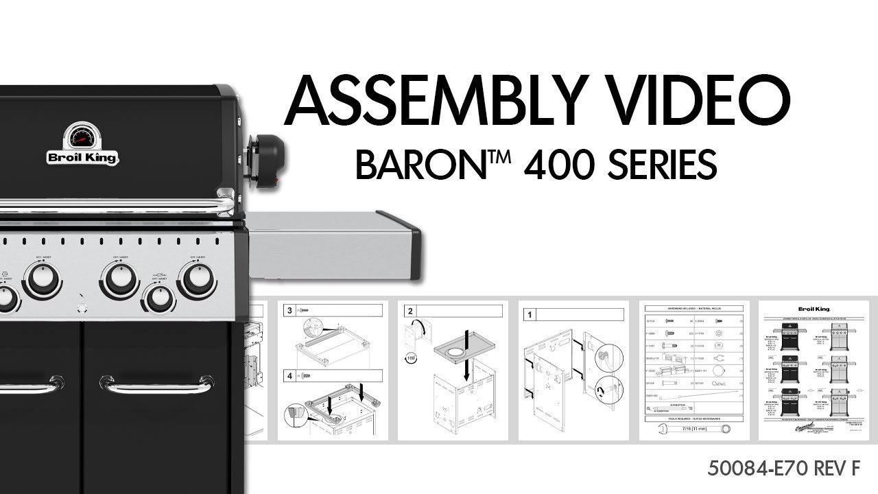 status gåde formel Baron 400 Series Assembly | Broil King | European Model - YouTube