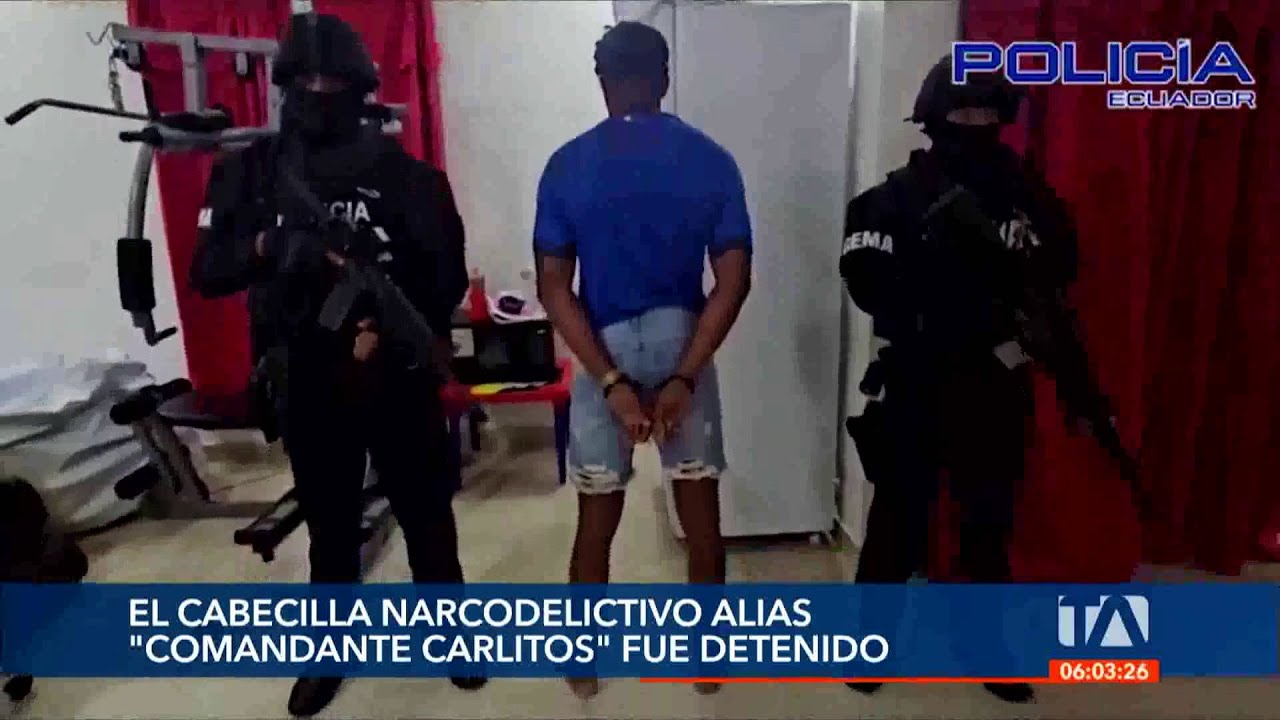 Este es el historial del detenido Alias Comandante Carlitos