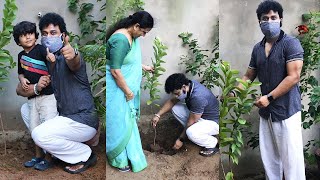 Devi Sri Prasad with Mother and Nephew / Dsp Green India Challenge / Filmi Frame