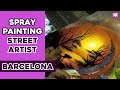 Spray Paint Artwork Las Ramblas Barcelona