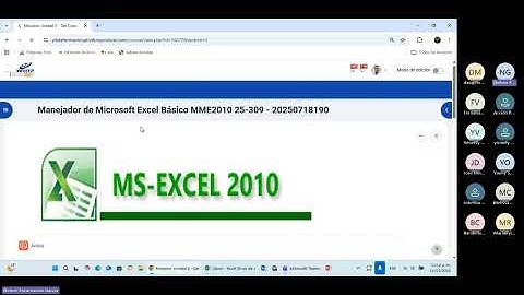 Excel Básico Grabación #1 Explicación En Vivo, Prácticas #1, De La Unidad 2 Vía Teams, Empresa Utesa