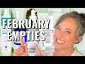February empties  mature skin  honest reviews  new discoveries