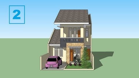 Sketchup tutorial house minimalis design Part 2