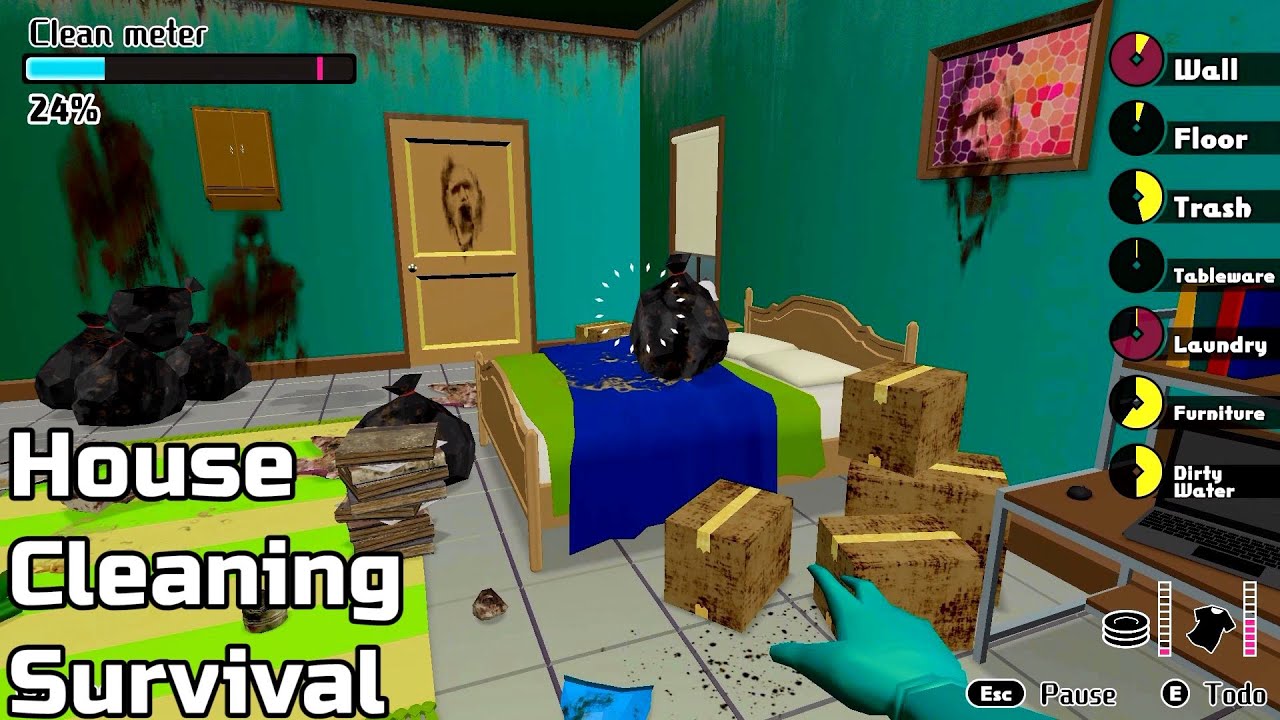 House Cleaning Survival Walkthrough Gameplay Part 7 / PC YouTube