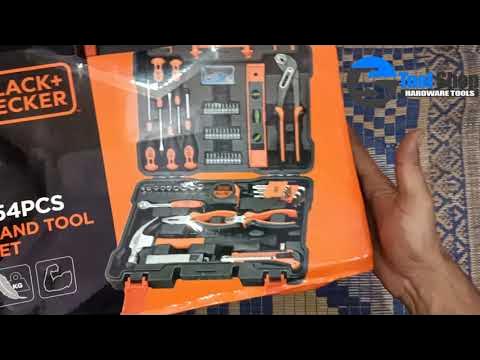 Best hand tool kit for home  Black and Decker appliances 108 pieces tool  kit unboxing and review 
