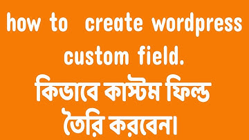 Wordpress Theme Development part-49.How to Create Custom Fields in WordPress without Plugin Tutorial