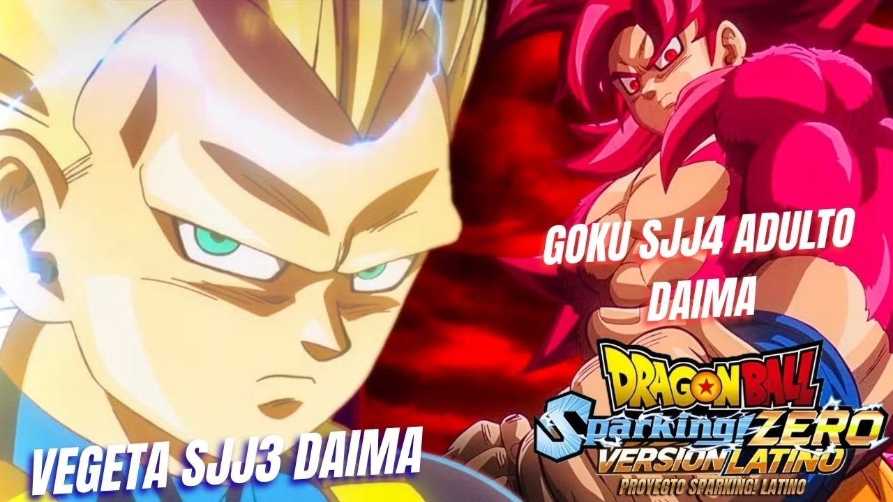 GOKU SSJ4 DAIMA ADULTO VS VEGETA SSJ3 DAIMA ADULTO | AUDIO LATINO 🐉🔥- PROYECTO SPARKING! LATINO