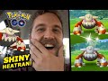 50+ SHINY CHECKS! (LEGENDARY HEATRAN RAIDS) POKEMON GO