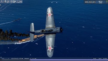 Dive Bombing on Shokaku in Coral Sea - Task Force Admiral