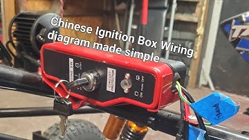 Chinese GX Predator Side shaft electric start Ignition box / Starter wiring diagram
