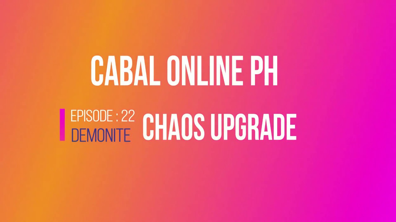 Cabal Online Ph Defensive Earring Chaos Upgrade 10 12 Youtube