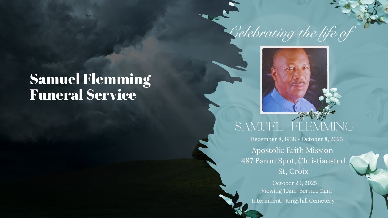 Samuel Flemming Funeral Service - YouTube