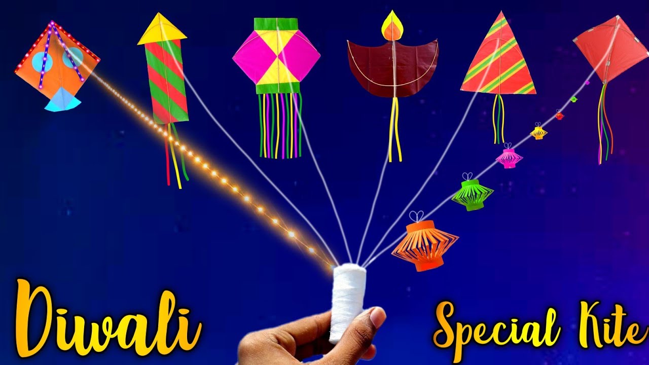 6 Special Diwali kite , how to make kite , Diwali special craft , patang kese banate he , patangbazi