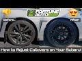 HOW TO ADJUST YOUR COILOVERS THE RIGHT WAY!! - Subaru WRX 15-20