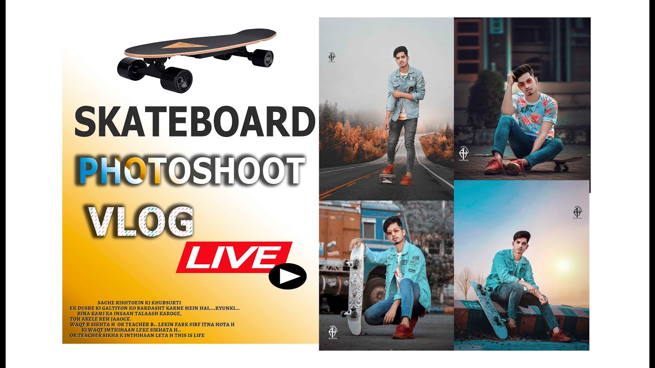 Shooting Dope Photos 2021 || with Skateboard - Skateboard Photoshoot poses - azizkhan ak