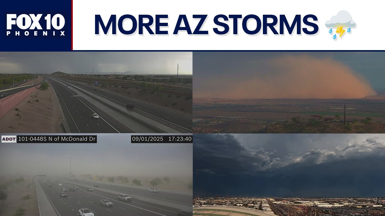 Dust storm, rain arrive in the Phoenix area | FOX 10 Phoenix - YouTube